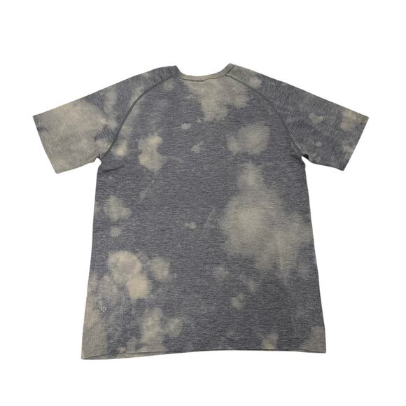 Lululemon Athletica Gray Tie Dye Athletic Dri Fit Shirt Size Men's Large - Picture 2 of 4